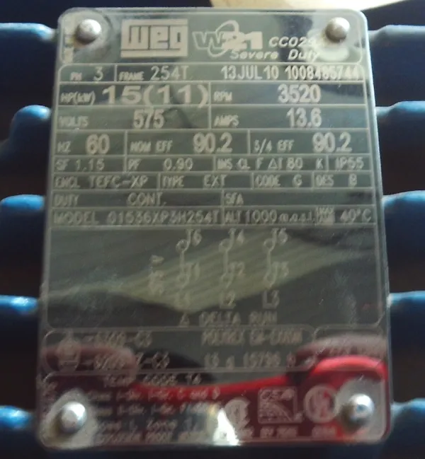 ELM15-3-36-XP-254T-575V-WEG - Image 2