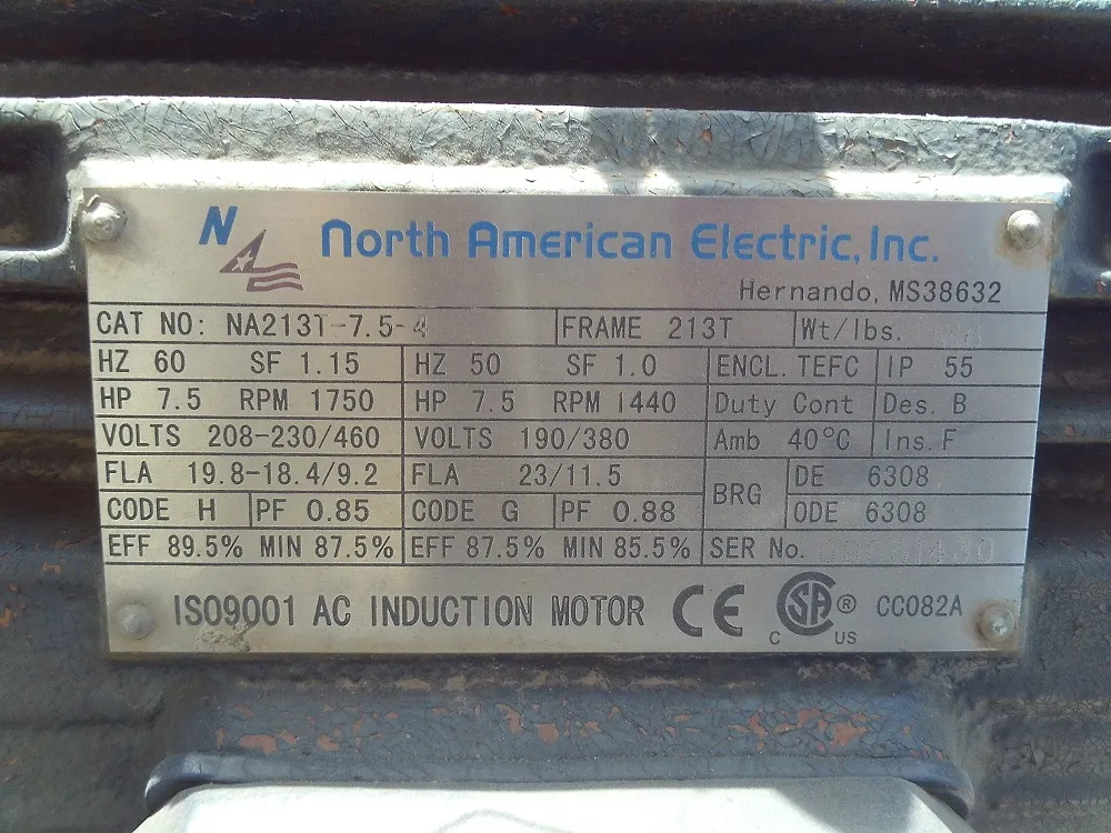 ELM7.5 3 18 TEFC 213T NAE pic 2 ELM7.5-3-18-TEFC-213T-NAE - Image 2